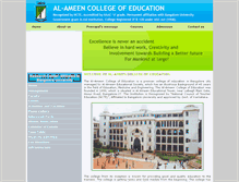 Tablet Screenshot of alameenedu-bed.org